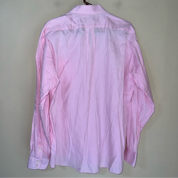 Burberry London Men’s Pink Button down Dress Shirt 16L - Picture 4 of 4